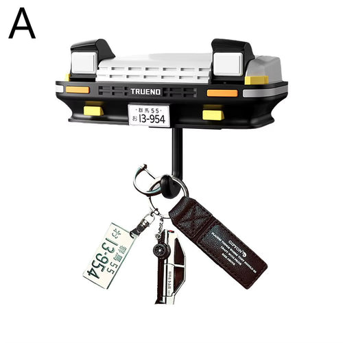 AE86 Car Headlight Key Holder Decor Creative Senior Key Hanger Wall-Mounted Home Key Hooks Room Wall Decoration Enthusiasts Gift